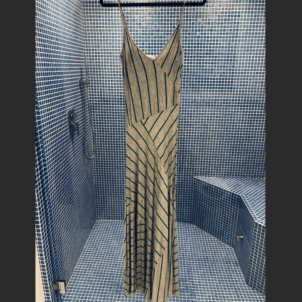 Calvin Klein Striped Maxi Dress